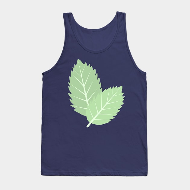 Mint Leaves Tank Top by elrathia